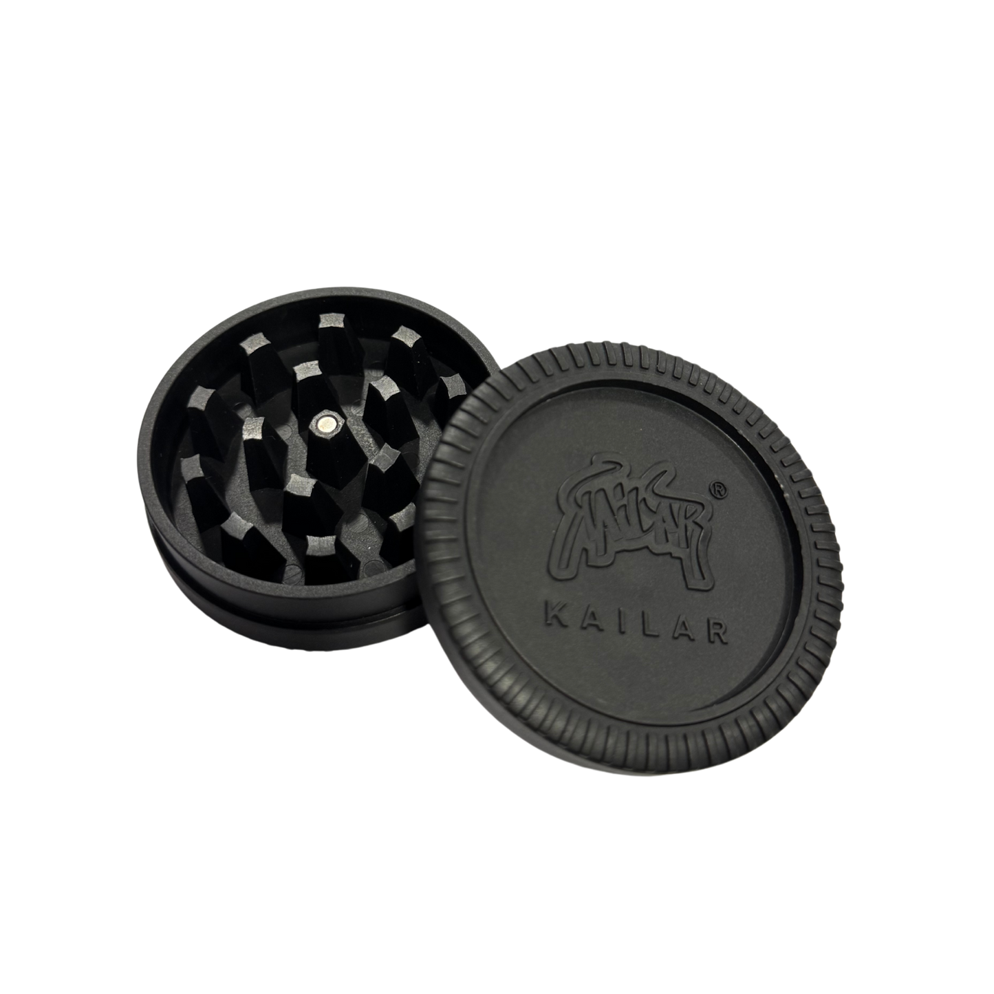 Kailar Grinder zweiteilig mit Magnet Black