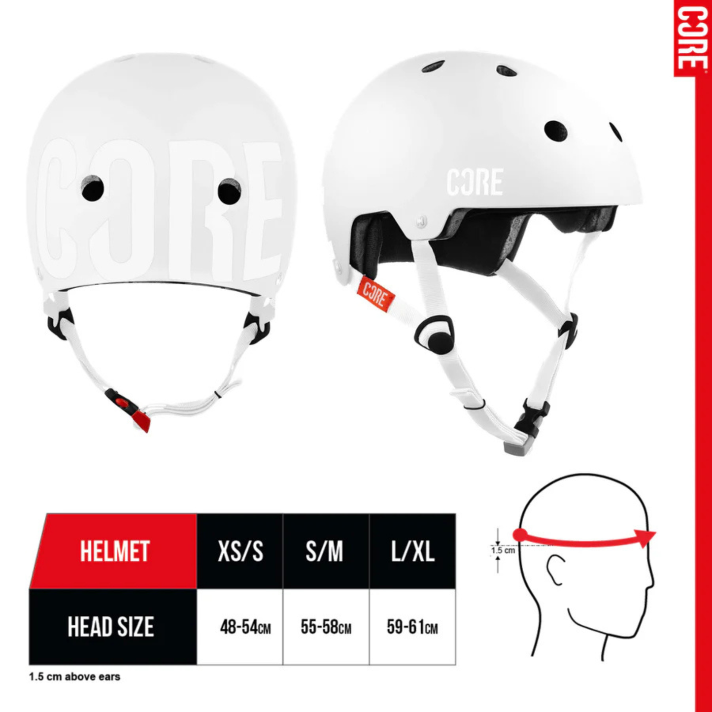 CORE Street Helm White/White