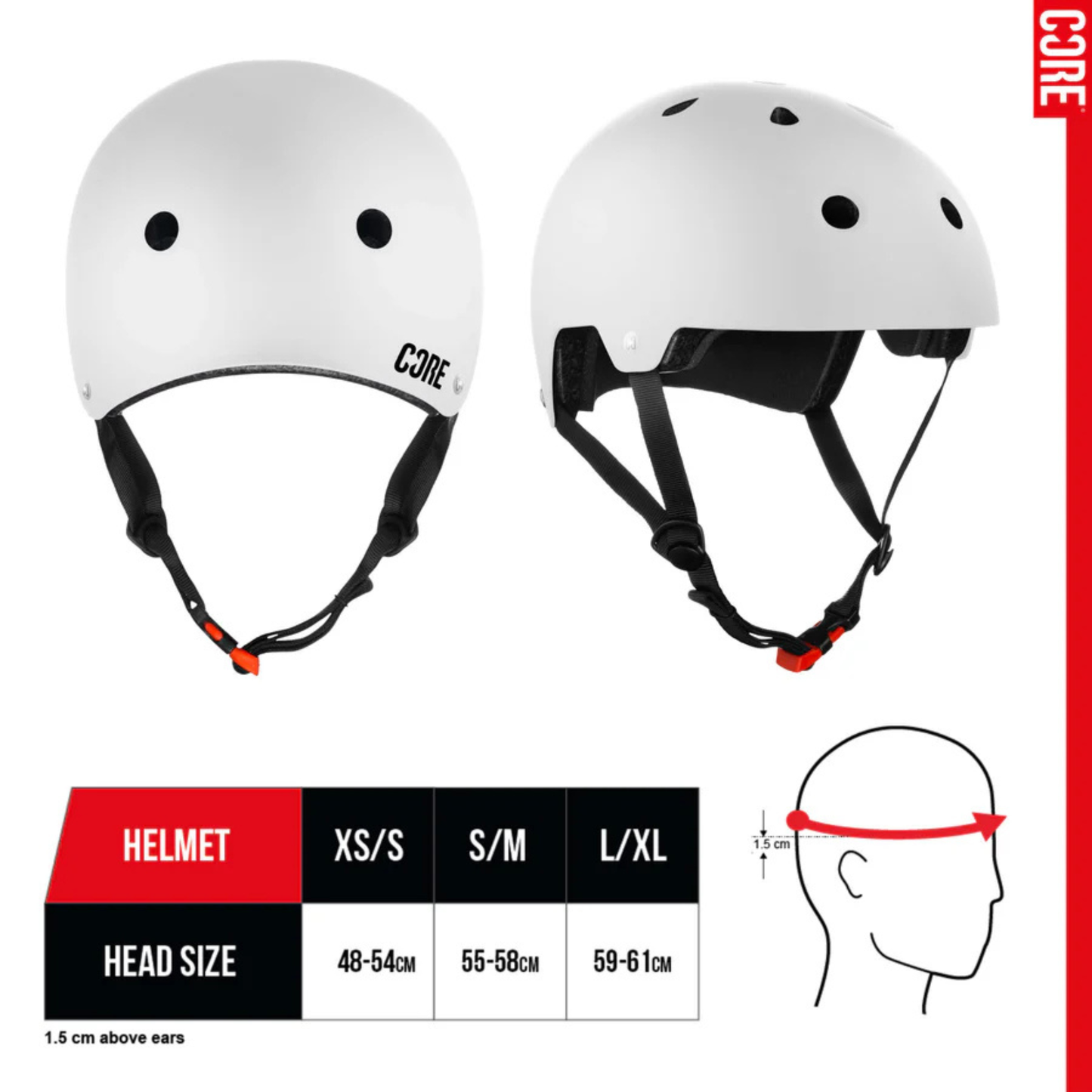 CORE Action Sports Helm White