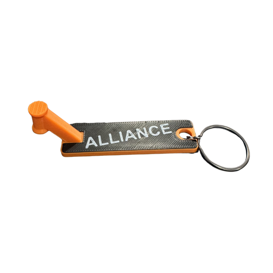 Alliance Scooter Deck Schlüsselanhänger Orange