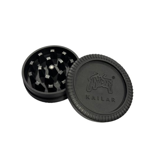 Kailar Grinder zweiteilig mit Magnet Black