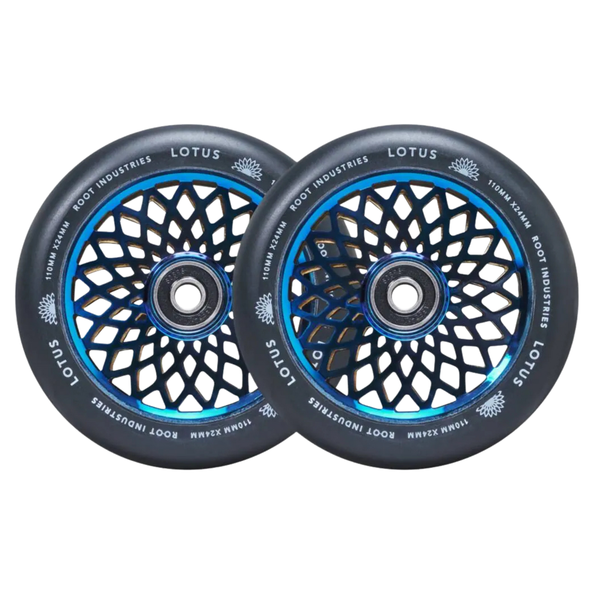 Root Lotus Stunt Scooter Rollen 2er Set 110mm Blu-ray/Black